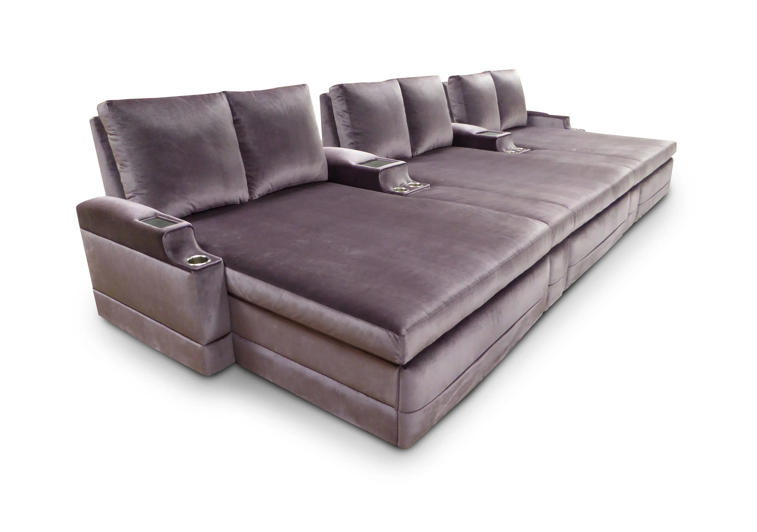 Home theater best sale seating chaise lounge